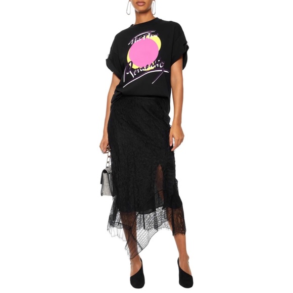 3.1 PHILLIP LIM Asymmetric Chantilly Lace Skirt - Picture 2 of 8